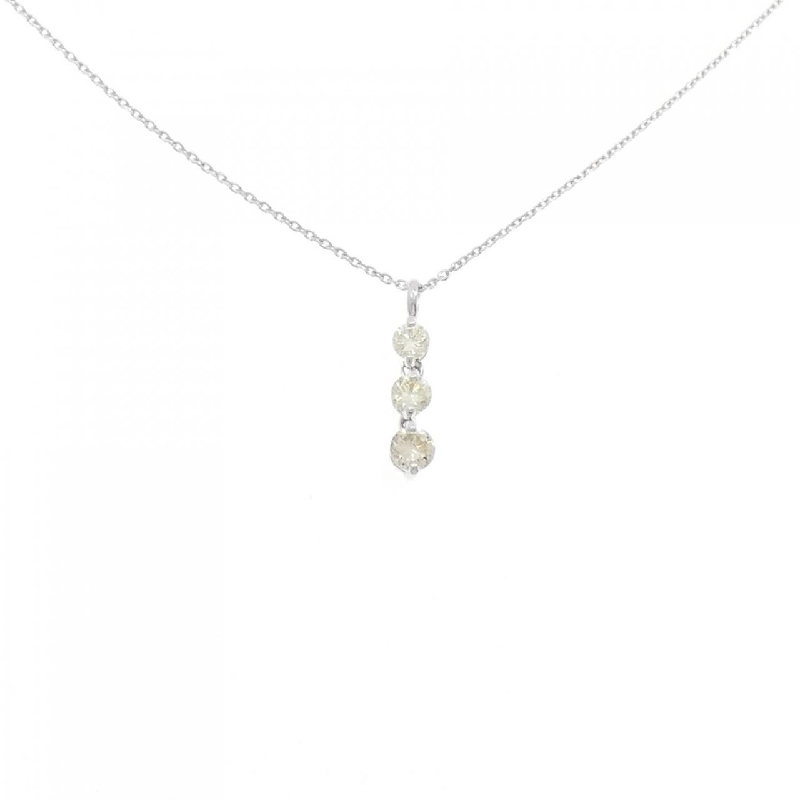 Dây chuyền kim cương K18WG 0.53CT - Hàng hiệu Chính hãng 863178