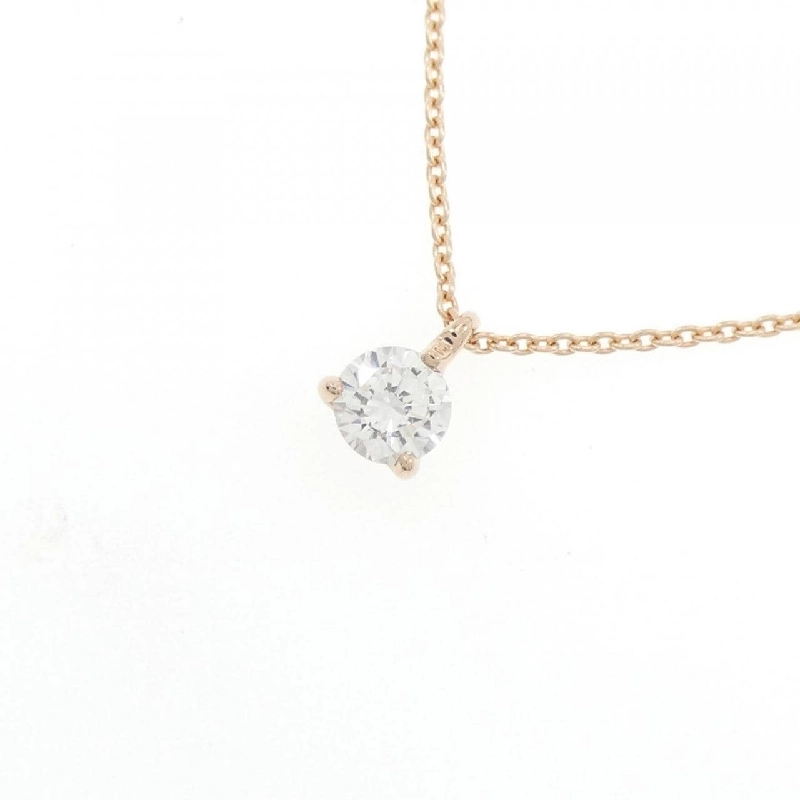 K18PG Dây chuyền kim cương 0.204CT G VS2 VG - Hàng hiệu Chính hãng 876045