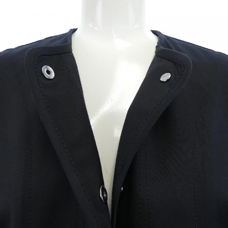 Áo khoác HERMES với chi tiết cưỡi ngựa 5E0163DQ áo khoác không cổ 632952