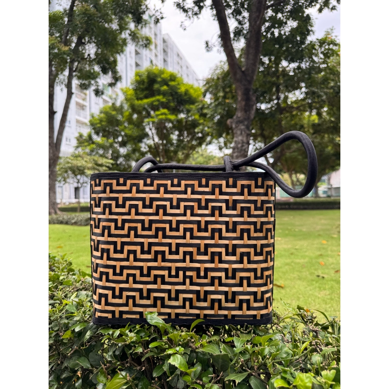 TÚI XÁCH ĐEO VAI MÂY TRE ĐAN PHÒNG CÁCH BOHO RETRO 542158