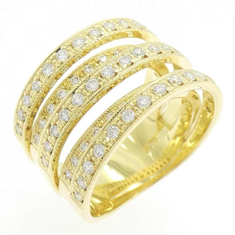 Nhẫn kim cương K18YG 0.70CT 670046