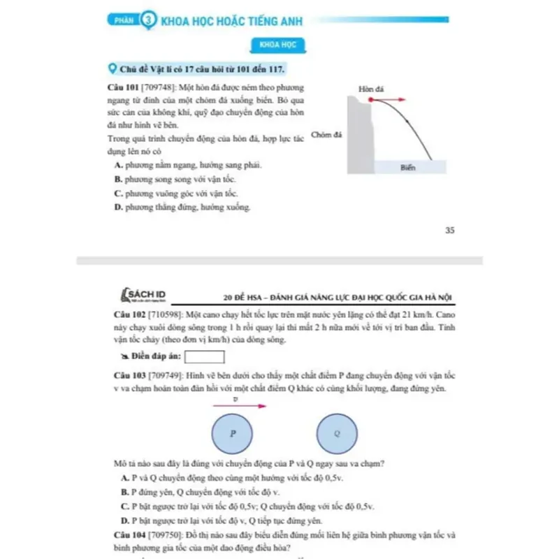 Sách 2026 - 20 Đề Luyện Thi Đánh Giá Năng Lực Theo Cấu Trúc Đề Thi ĐHQG Hà Nội (Tập 1-2) 799880
