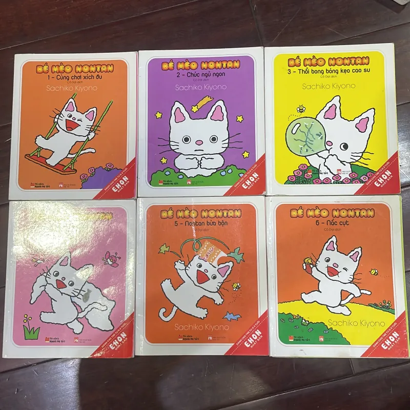 Bộ sách Bé mèo Nontan 6 quyển - thiếu nhi - mẫu giáo - truyện đọc  1047564