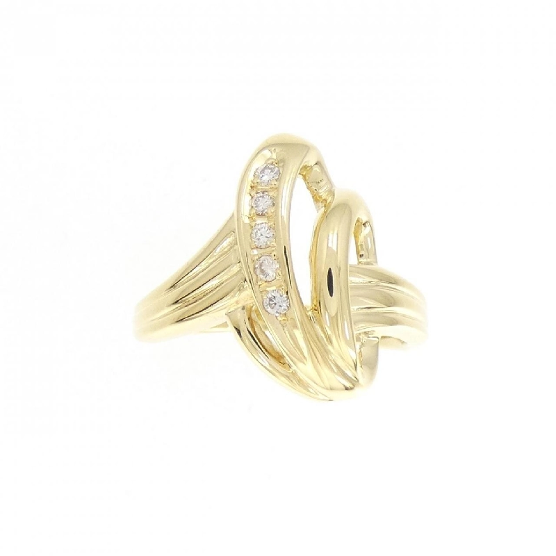 Nhẫn kim cương K18YG 0.05CT 671540