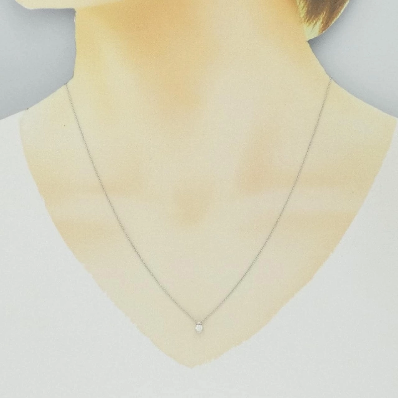 K18WG Dây chuyền kim cương 0.08CT - Hàng hiệu Chính hãng 858747