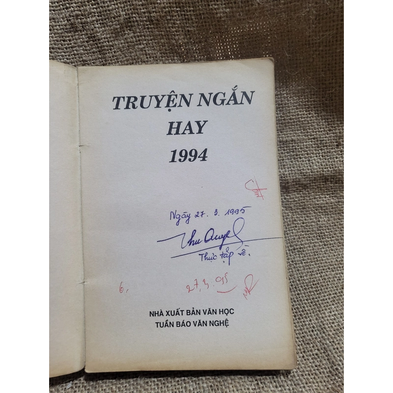 Truyện ngắn hay 1994, tác giả tiêu biểu như Lê Đạt,  Phạm Thị Hoài 320657