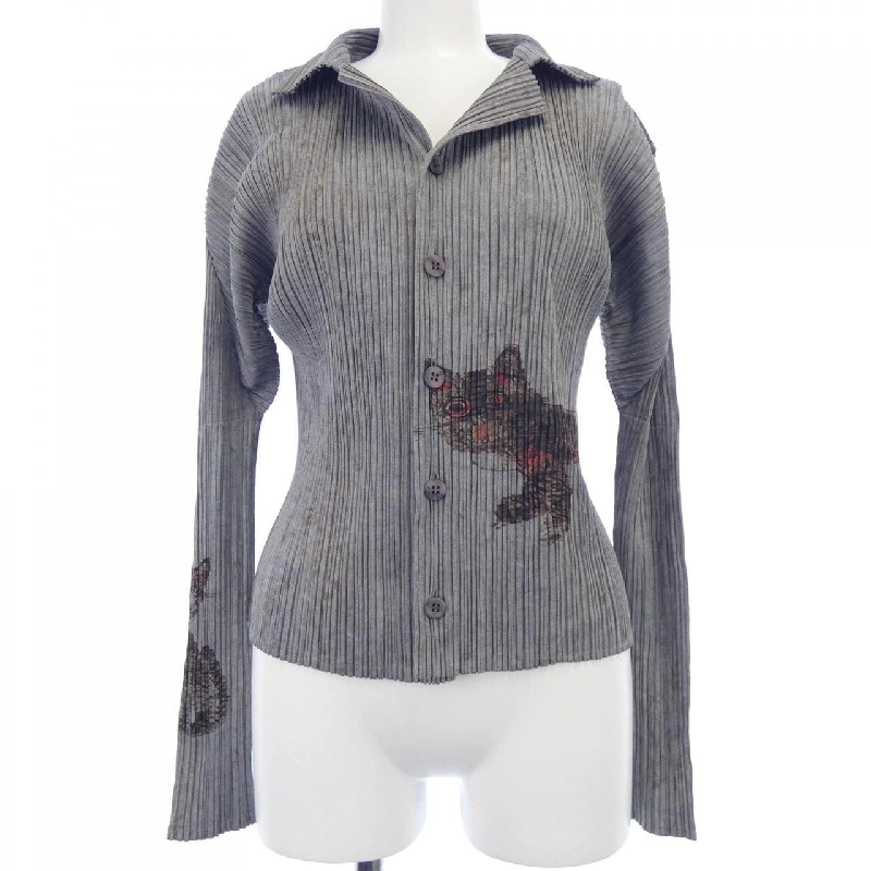 【Mã giảm giá】【Cổ điển】Áo sơ mi PLEATS PLEASE 644415