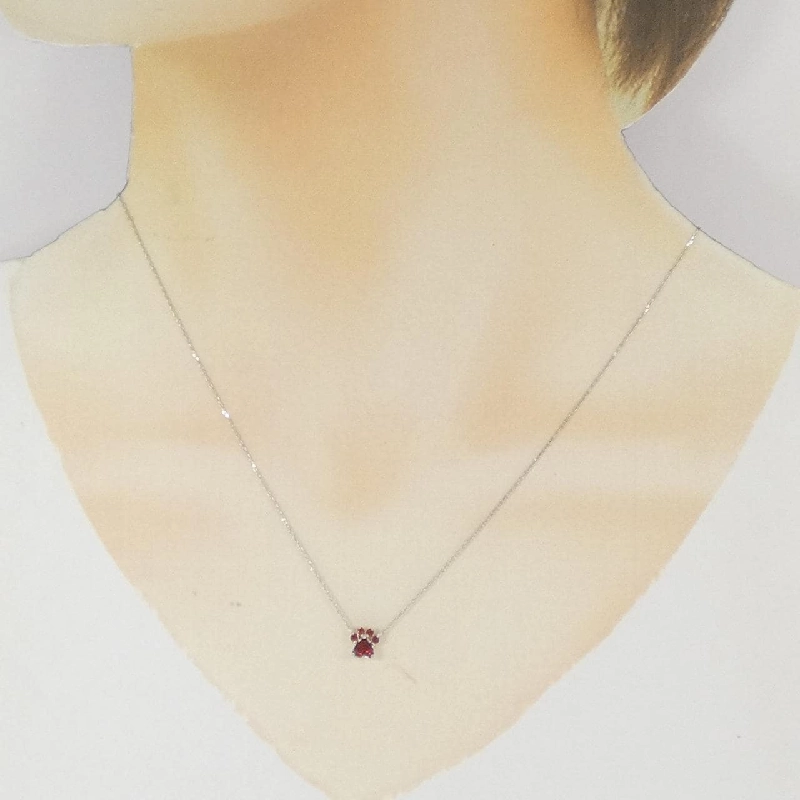 K10WG Garnet Necklace - Hàng hiệu Authentic 860068