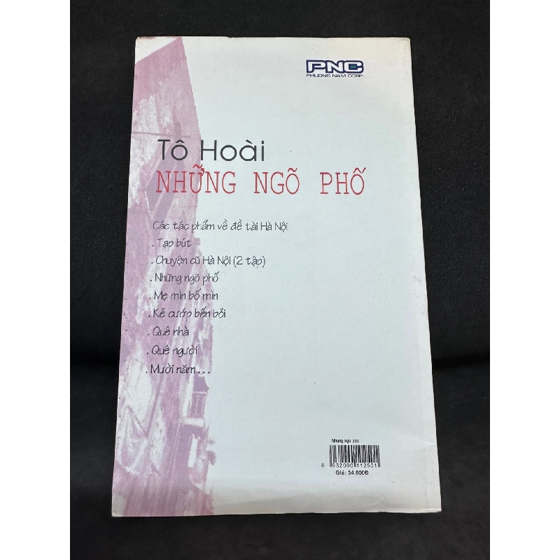 Những Ngõ Phố, Tô Hoài, Mới 90%, 2007 SBM1004 914013