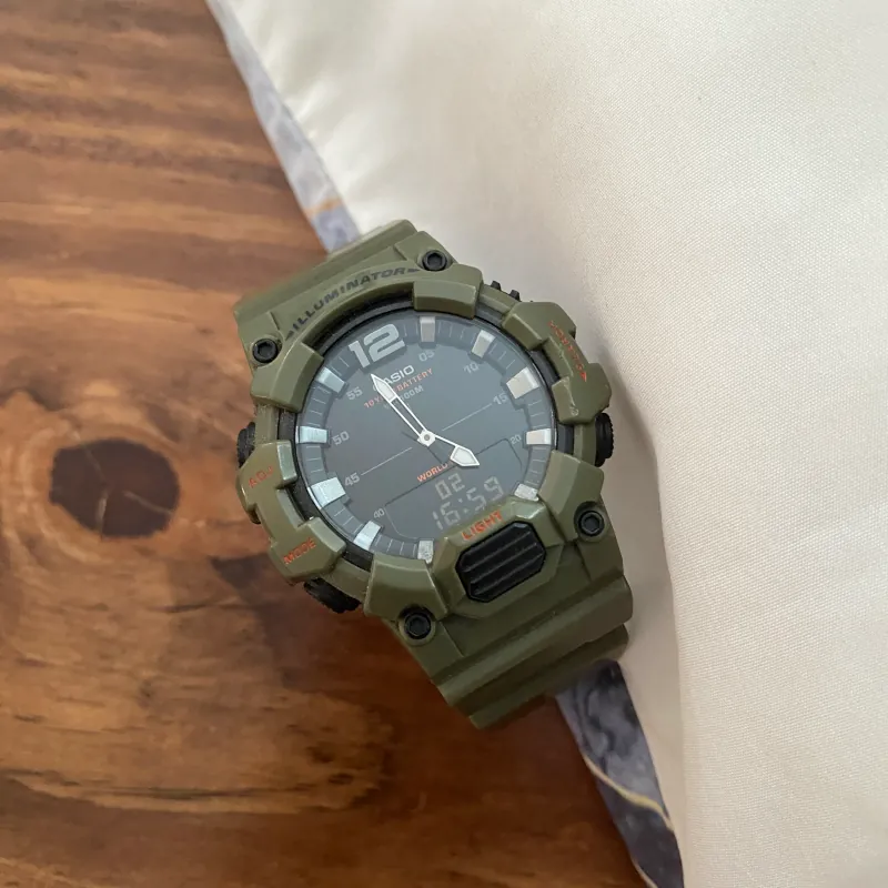 Đồng Hồ Casio Nam HDC-700 Chính Hãng - Xanh rêu - Đã qua sử dụng 1005767