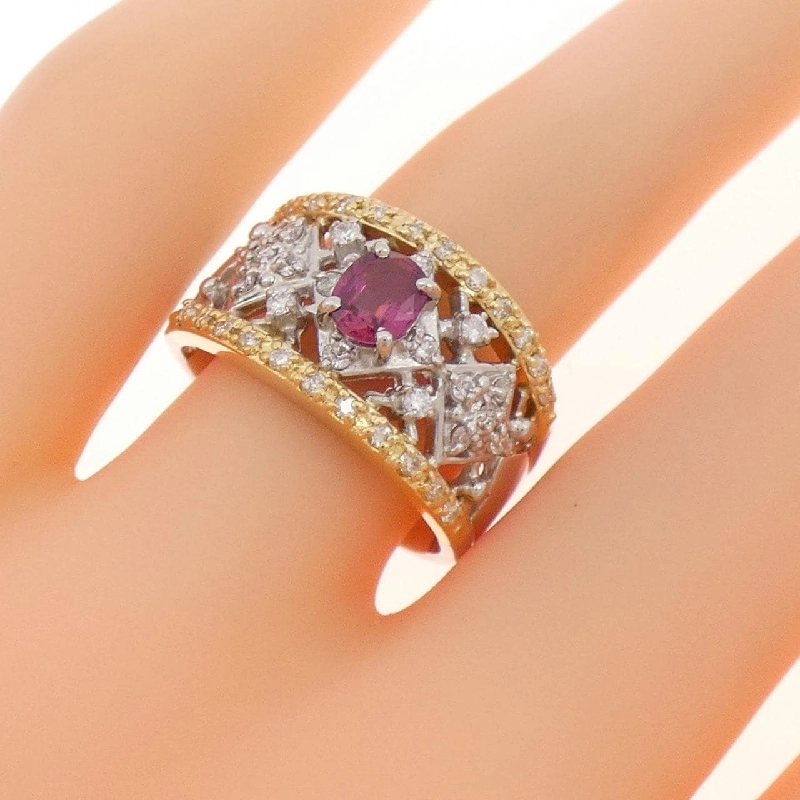 Nhẫn Ruby PT900/K18YG 0.36CT - Hàng hiệu Chính hãng 852125