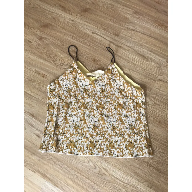 Combo Áo 2 dây nữ màu vàng nâu & áo sát nách đen 719471