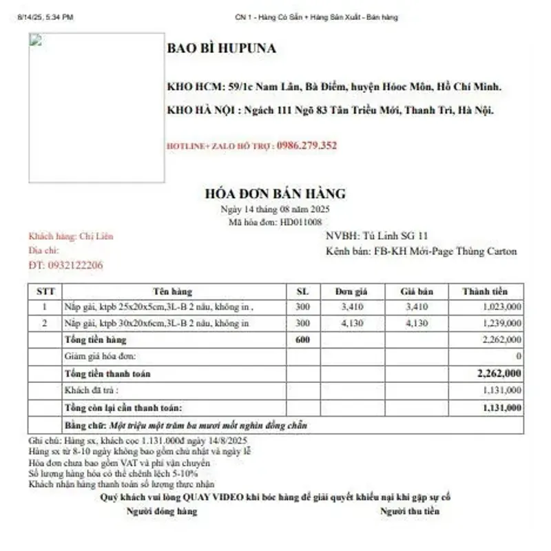 Como 50 hộp nắp gài 3 lớp sóng B dày dặn, phủ 2 lớp nâu cứng 1033070