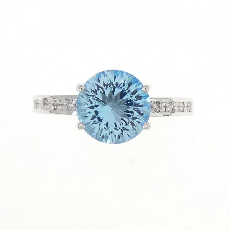 Nhẫn Blue Topaz K18WG 672106