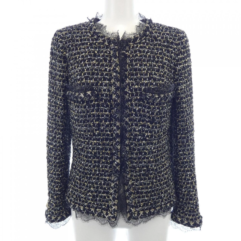 Jacket không cổ CHANEL P37210V26939 632515