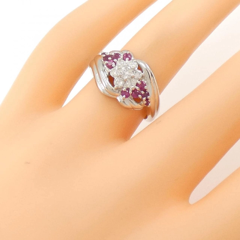 Nhẫn Ruby Hoa 0.43CT - Hàng hiệu Authentic 855881