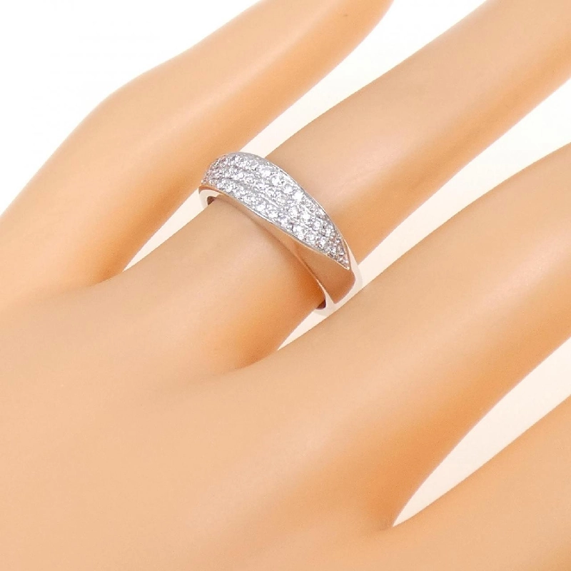 Nhẫn kim cương Pavé K18WG 0.26CT 671930