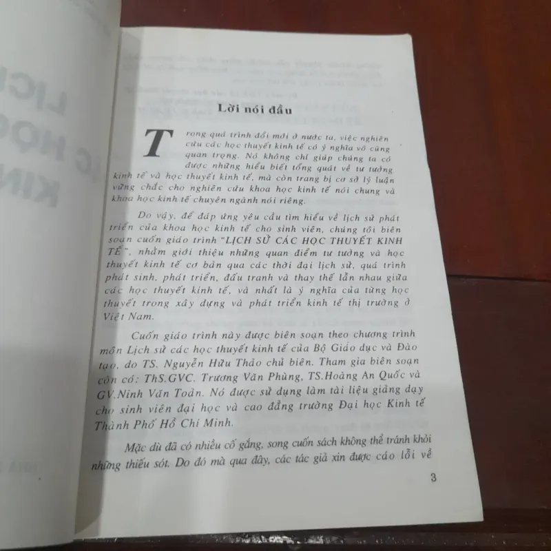 Lịch sử CÁC HỌC THUYẾT KINH TẾ 1022780