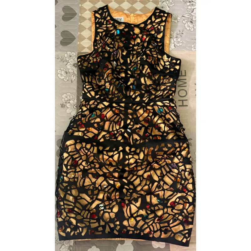 Đầm dự tiệc đính đá màu 977163