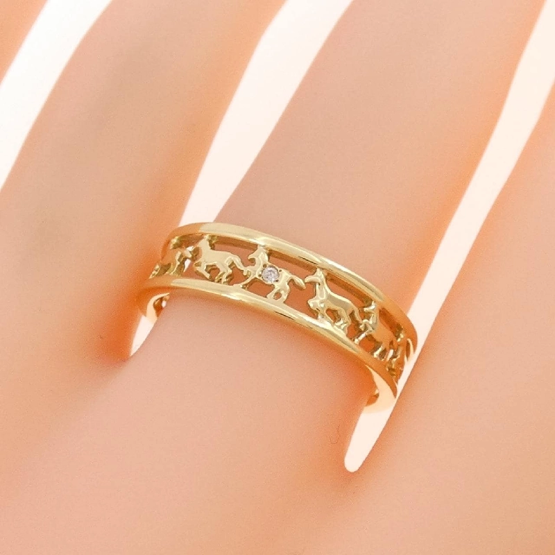 Nhẫn kim cương K18YG 0.01CT - Hàng hiệu chính hãng 850625