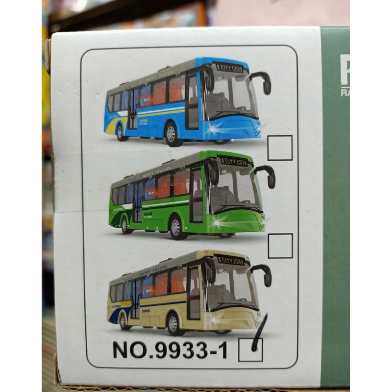 Xe Ô Tô Buýt Đồ Chơi Điều Khiển Từ Xa 9933-1 Dùng Pin Sạc Có Đèn Sáng City Series Bus 195814