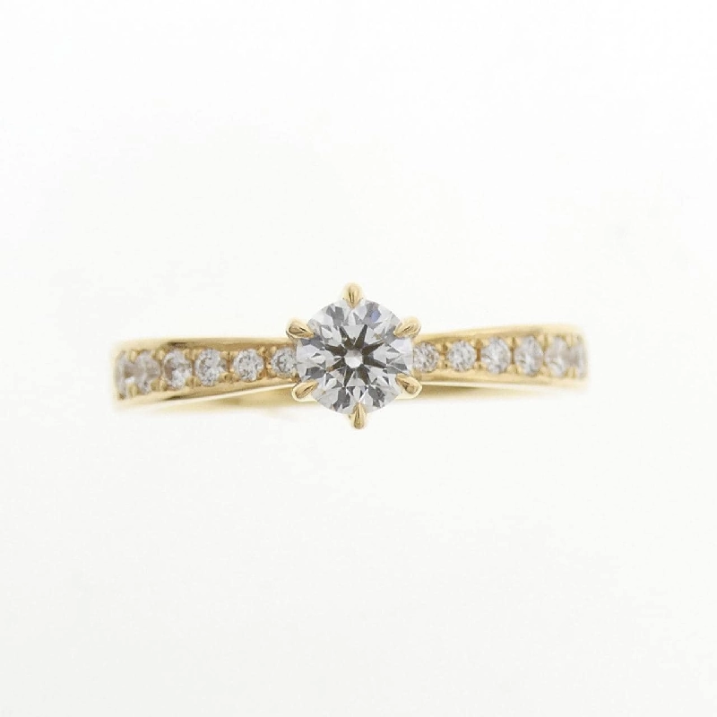 Nhẫn kim cương K18YG 0.221CT 668492