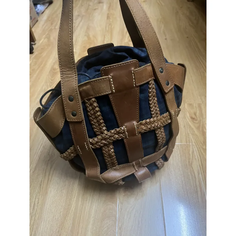 Túi tote nữ da mộc 2hand 927849