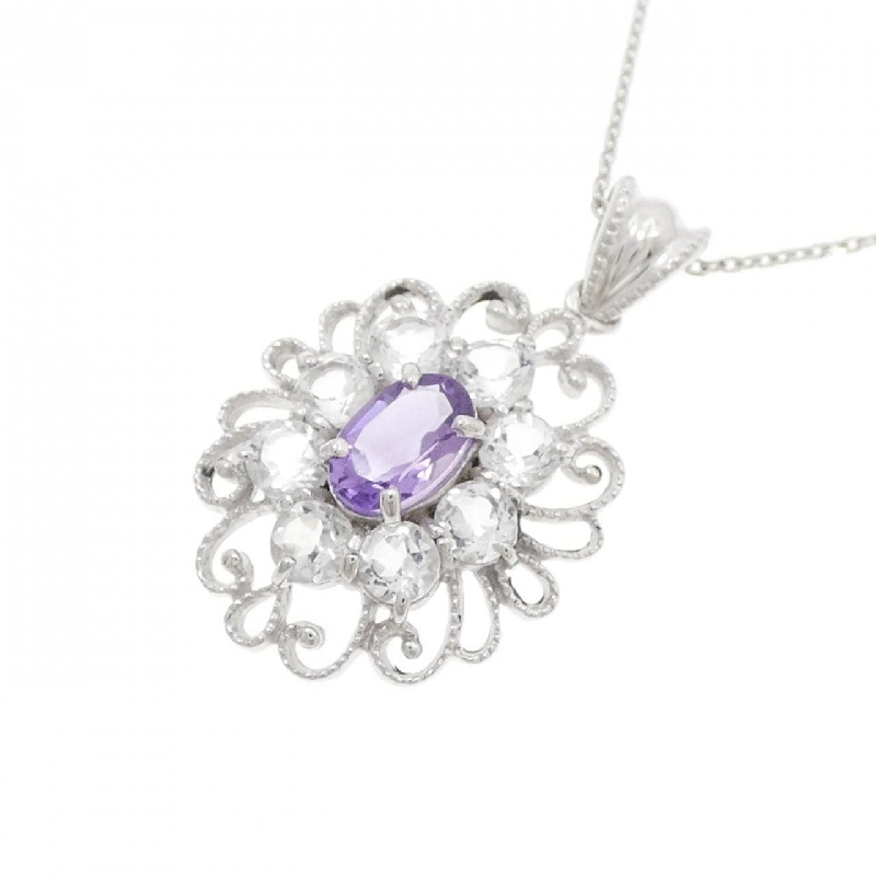K10WG Amethyst Necklace - Hàng hiệu Authentic 860418