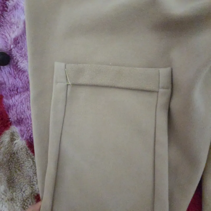 Quần beggi dạ màu vàng da 740024