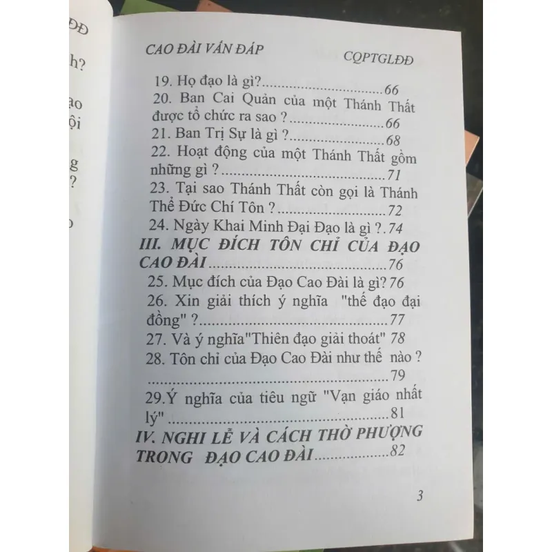 Cao Đài Vấn Đáp 777723