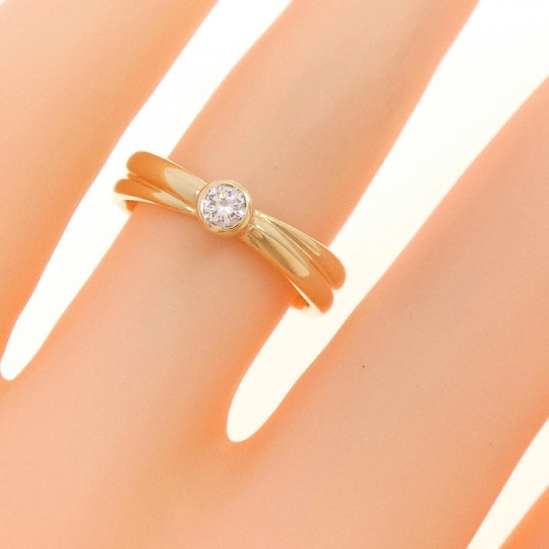 Nhẫn kim cương K18YG 0.10CT 673574