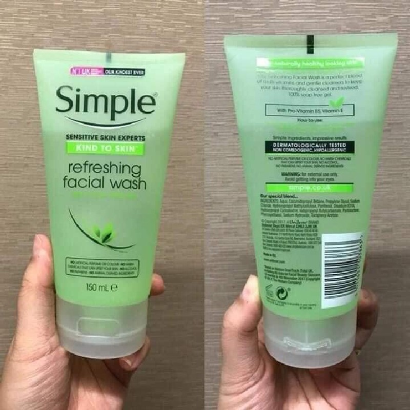 Sữa rửa mặt gel Simple  574