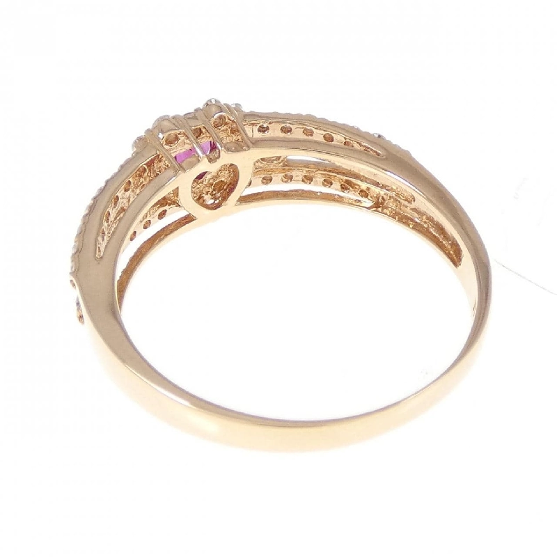 Nhẫn ruby hình trái tim K18PG 0.24CT 670341
