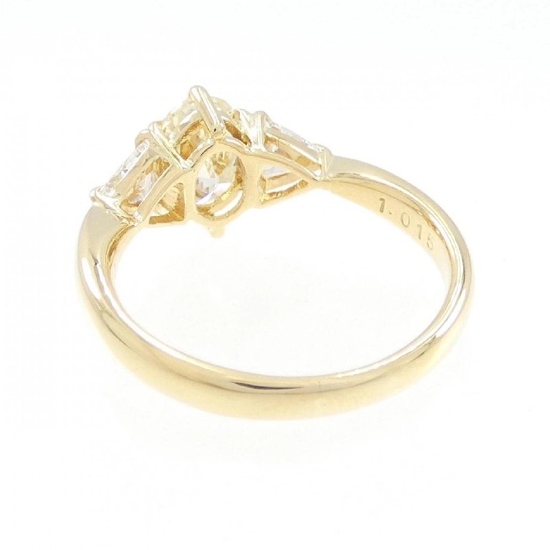 Nhẫn kim cương K18YG 1.015CT 673541