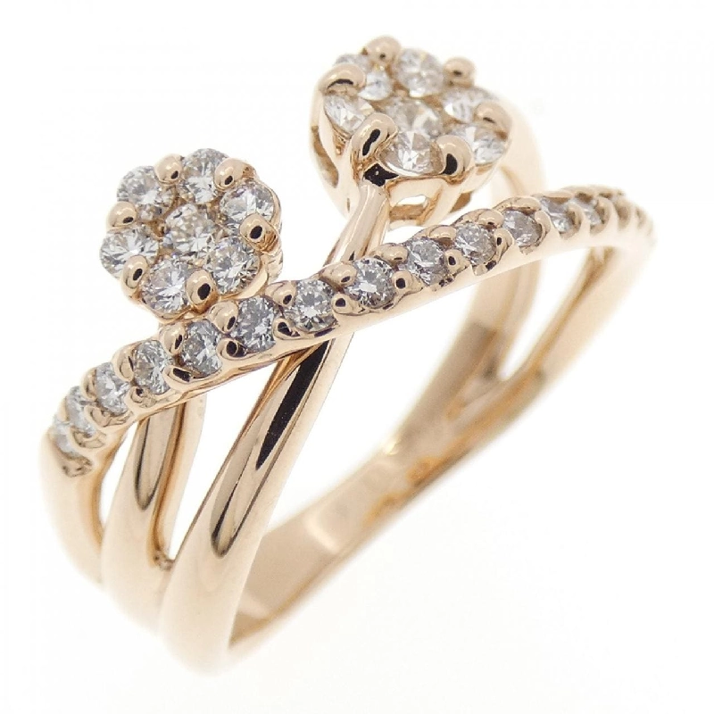 Nhẫn kim cương hoa K18PG 0.40CT - Hàng hiệu Authentic 853047