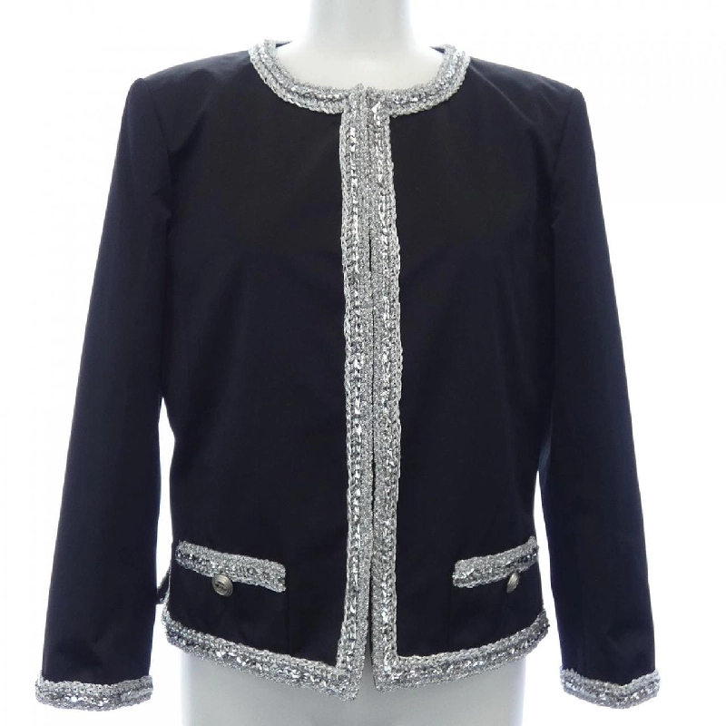 【Mã giảm giá】Áo khoác không cổ CHANEL 642718