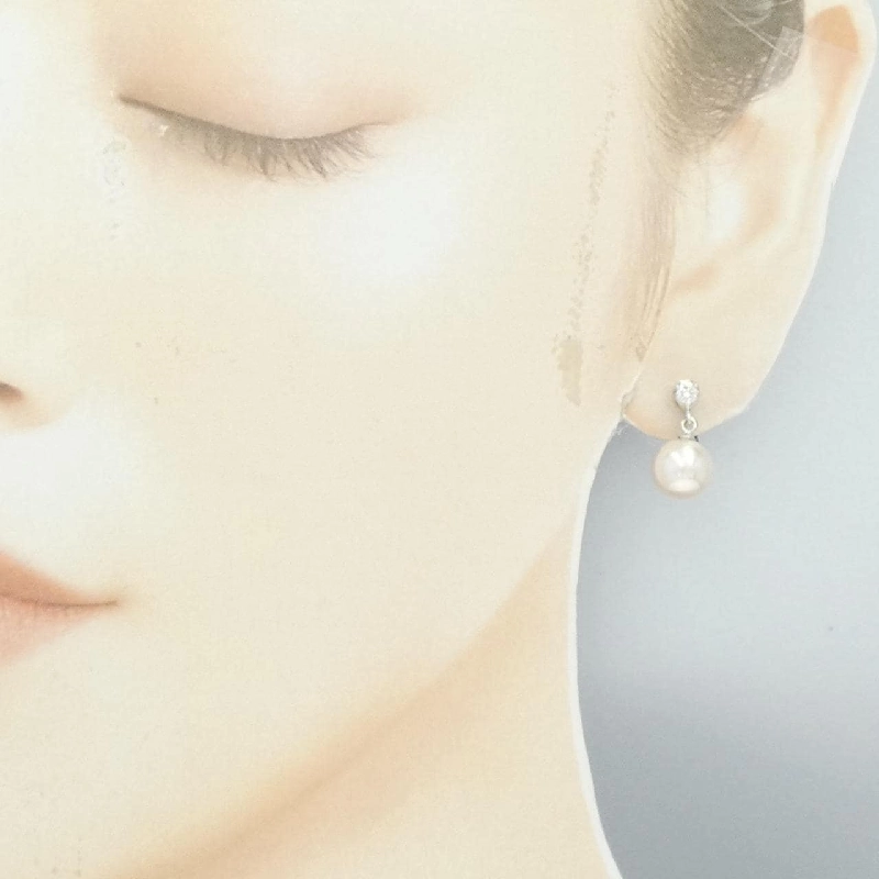 Bông tai ngọc trai Akoya K18WG 8.7mm - Hàng hiệu Chính hãng 874270