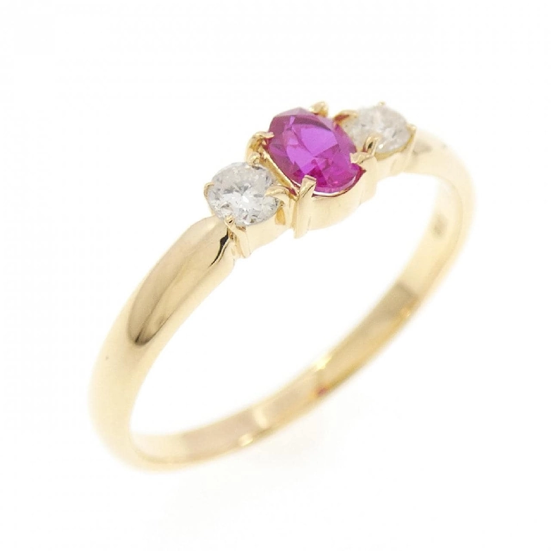 Nhẫn ngọc ruby tổng hợp Clé Sainver - Hàng hiệu Authentic 836847