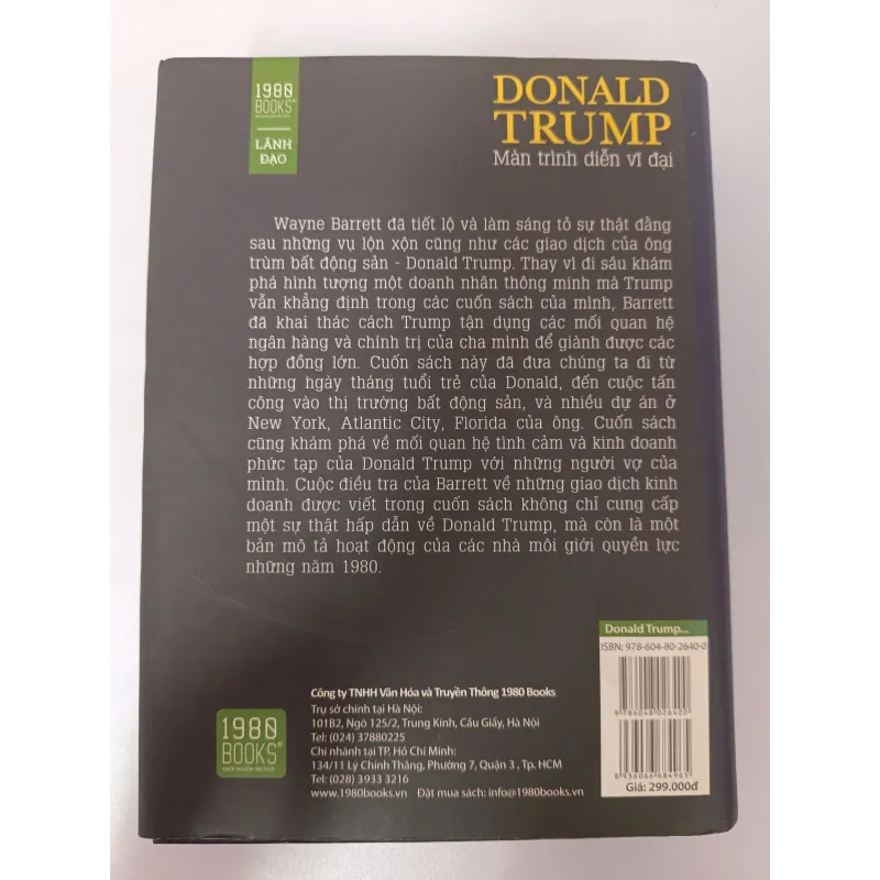Donald Trump - Màn trình diễn vĩ đại (Bìa cứng) 936635