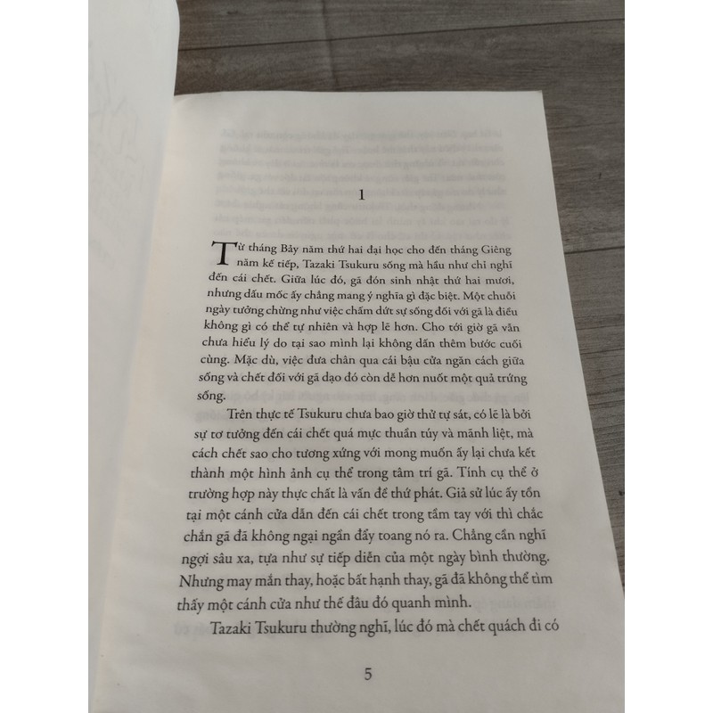 Tazaki Tsukuru Không Màu Và Những Năm Tháng Hành Hương - Haruki Murakami

 190032