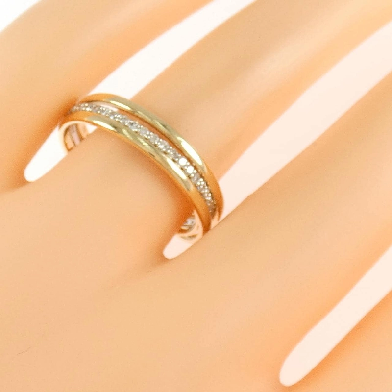 Nhẫn kim cương K18YG/PT900 0.20CT 665778