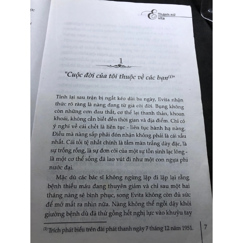 Thánh nữ Evita mới 80% ố viền nhẹ 2008 Tomas Eloy Martinez HPB0906 SÁCH VĂN HỌC 914888