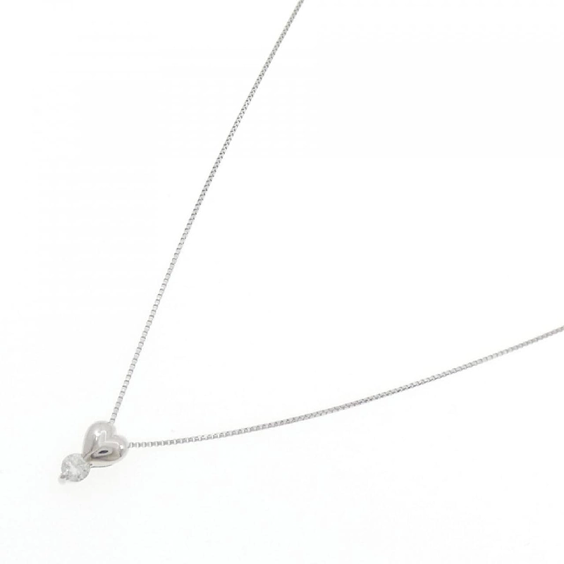 Dây chuyền kim cương hình trái tim PT900/PT850 0.10CT - Hàng hiệu chính hãng 857277