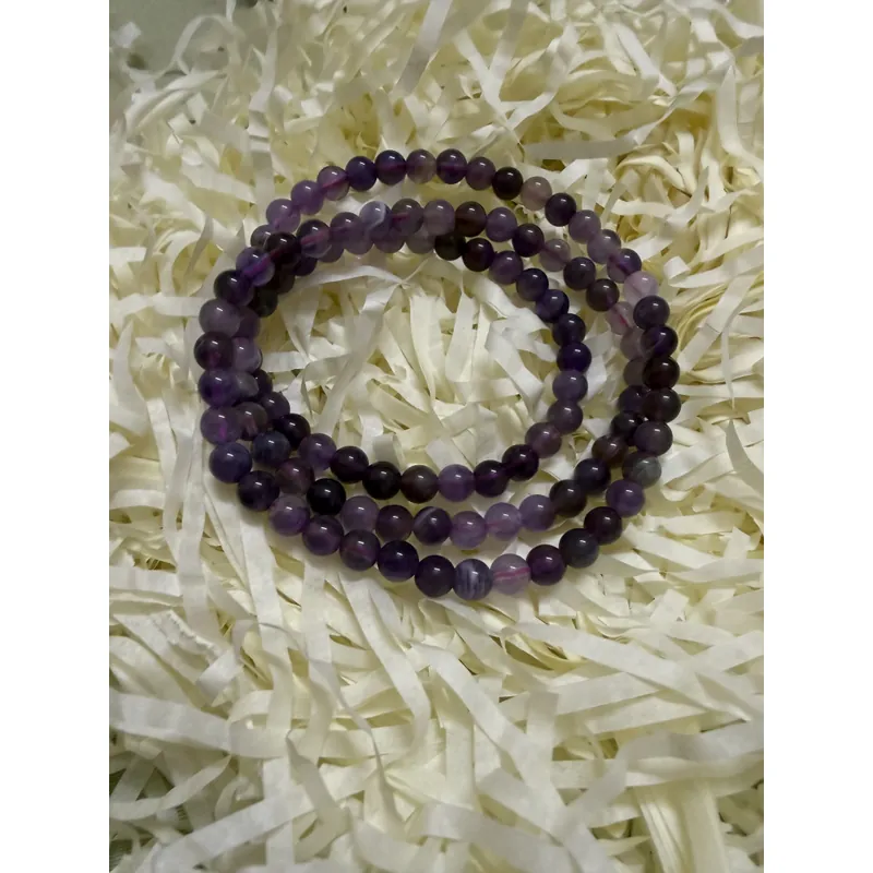 Vòng đá thuỷ tinh tím mới 3 vòng 596342