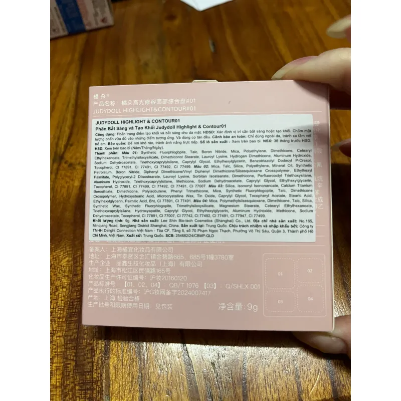 Phấn Phủ JUDYDOLL HighLight & Contour 9g - Ngăn Nắp, Hiện Đại 1024194