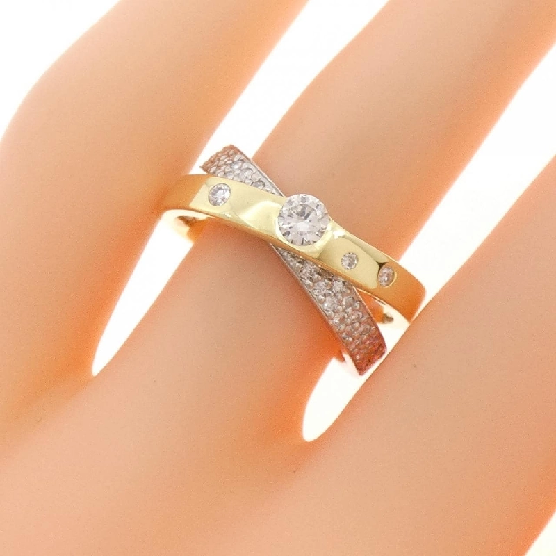 Nhẫn kim cương PT900/K18YG 0.46CT - Hàng hiệu Authentic 846580