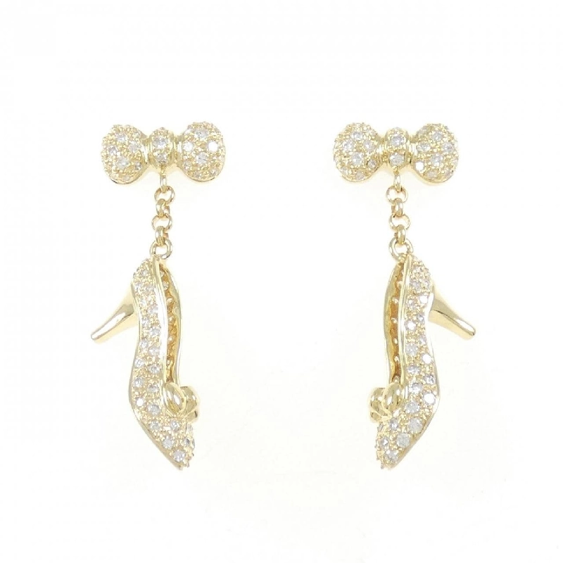 K18YG Nơ×Giày Bông Tai Kim Cương 1.96CT - Hàng hiệu Chính hãng 871875