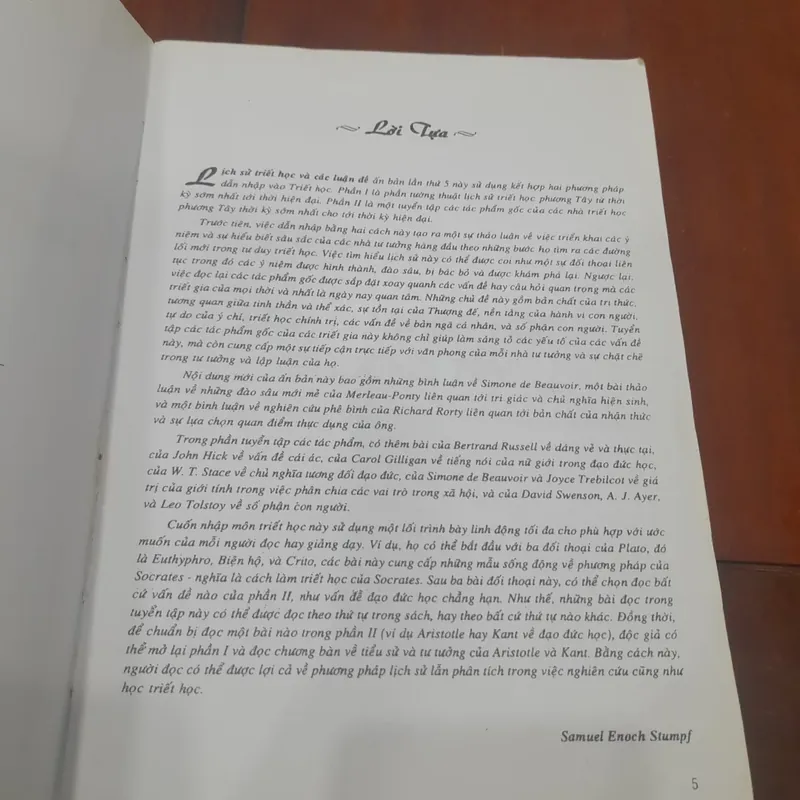 Samuel Enoch Stumpf - LỊCH SỬ TRIẾT HỌC và CÁC LUẬN ĐỀ 574334