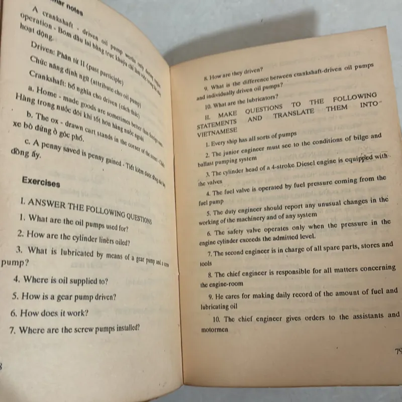 Tiếng Anh dành cho sinh viên và sĩ quan máy tàu thuỷ 1009212