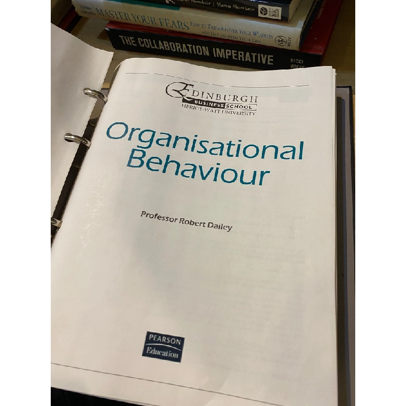 ORGANISATIONAL BEHAVIOUR - EDINBURGH BUSINESS SCHOOL 231001